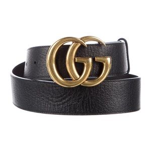 Double G Logo Leather Belt